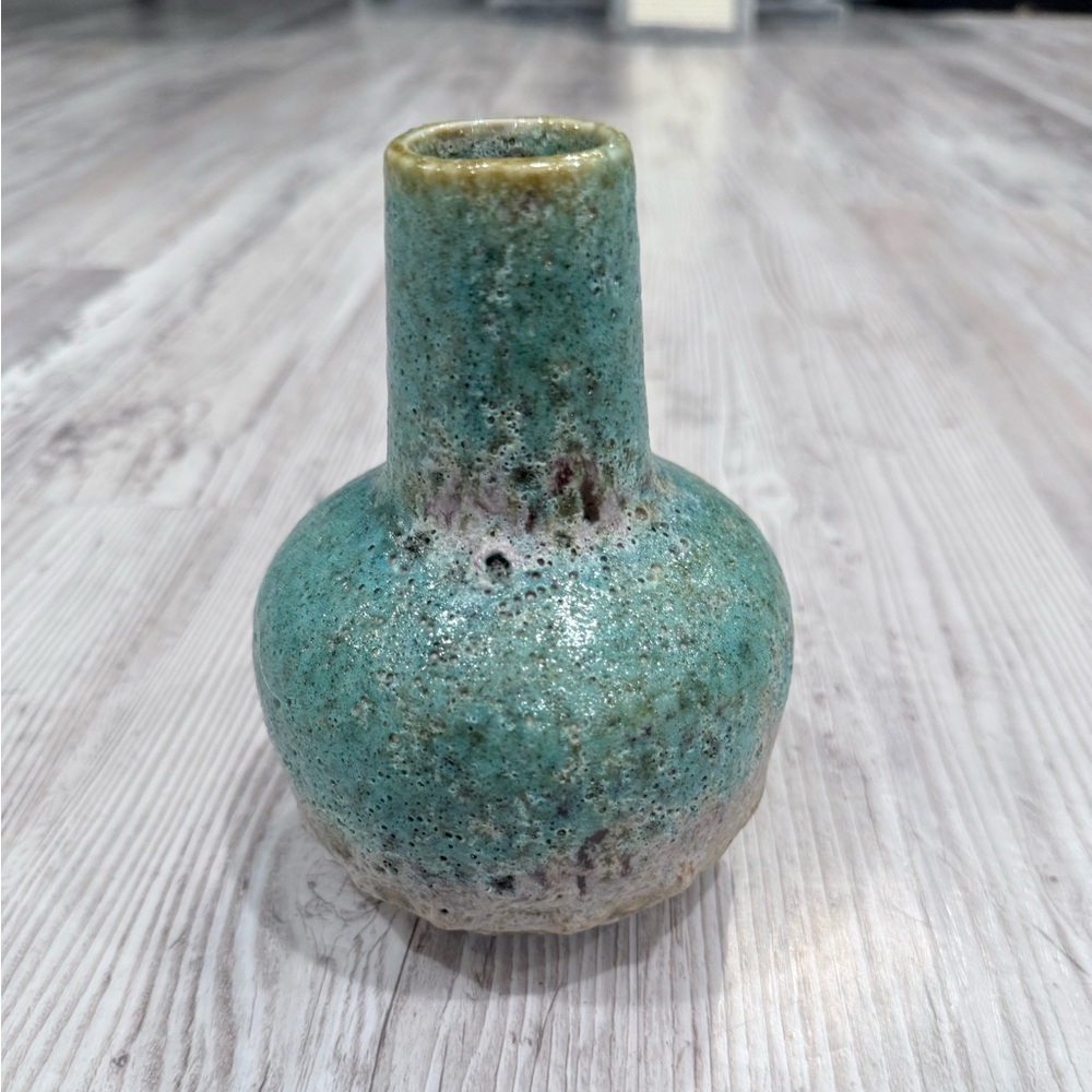 Handcrafted Green Ceramic Vase